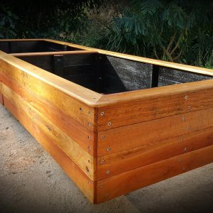 PREMIUM Hardwood Timber Raised Garden Bed 3m